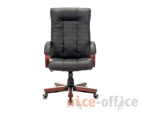 Кресло Бюрократ KB-10WALNUT/B/LEATH Натуральная кожа, Черный images