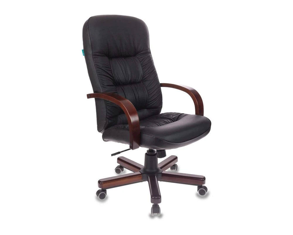 Кресло Бюрократ T-9908 Натуральная кожа, Черный