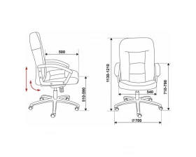 Кресло Бюрократ T-9908AXSN-Black images