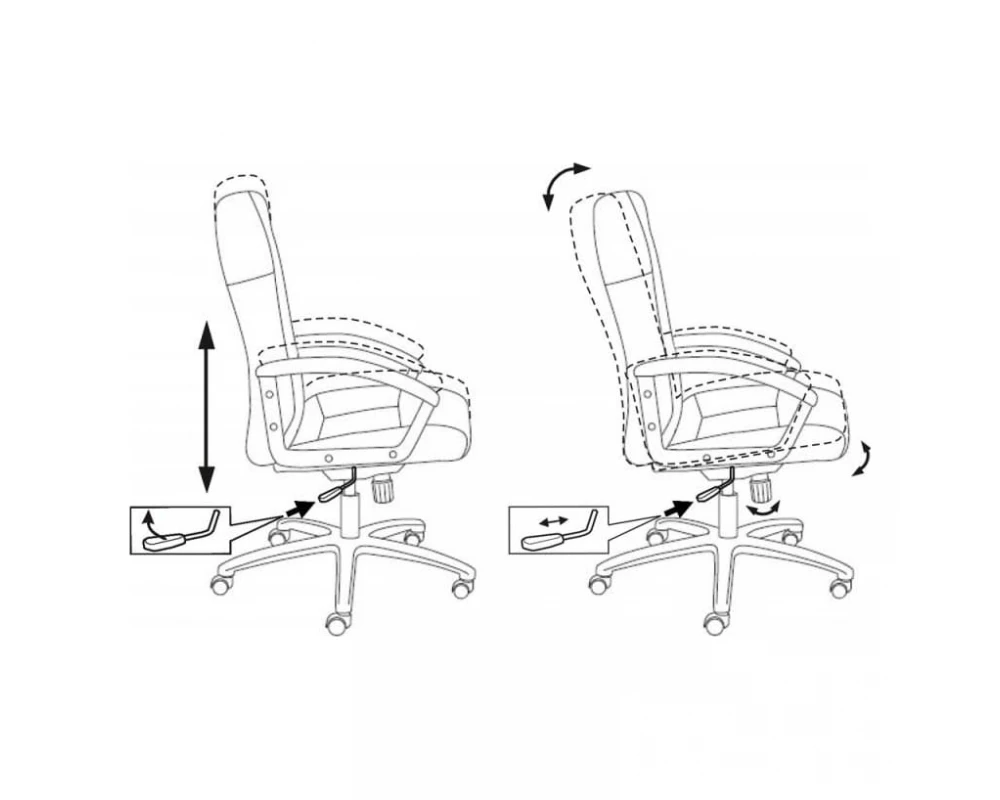 Кресло Бюрократ T-9908AXSN-Black