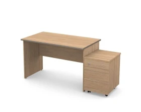 Рабочее место 118х67, тип 1 Smart (df) Дуб медовый images