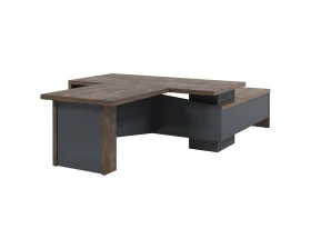 Стол руководителя с опорной тумбой T-820л.0000 Торстон images