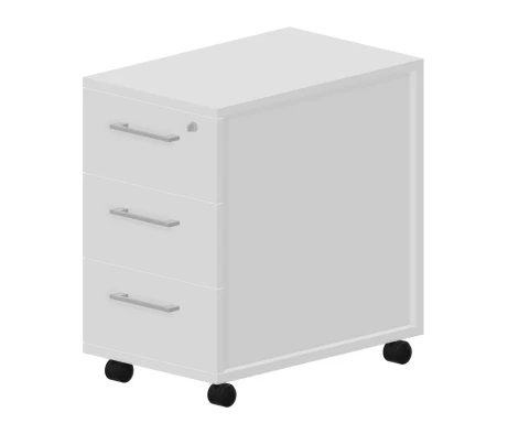 Тумба для документов мобильная узкая (3 ящика) 34х53х57 GDB