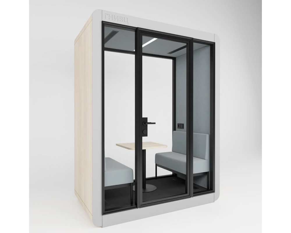 Акустическая кабина LWOP DOUBLE (задняя стенка стекло)