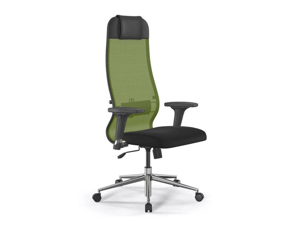 Кресло ErgoLife S 10 B1-111D M09.B23.G18.W01 Сетка/Ткань, Зеленый/Черный
