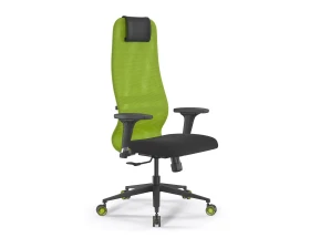 Кресло ErgoLife SynchroSit 8 B1-9D M25.B11.G19.W29 Сетка/Ткань, Зеленый/Черный images