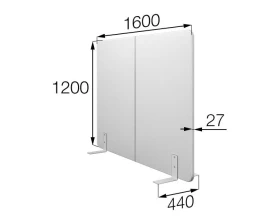Мобильная прегородка FX-160/120 Фикс MVK images
