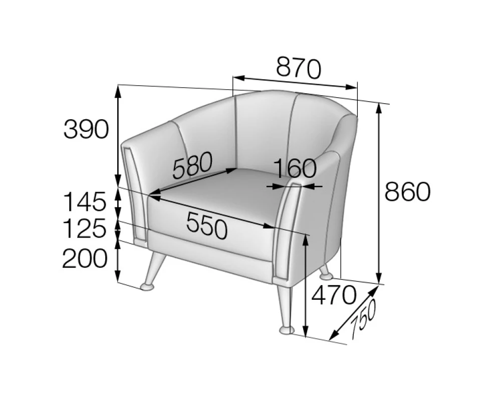 Кресло Z1 Зара MVK