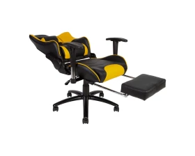 Кресло Norden Лотус GTS / Lotus GTS реклайнер Экокожа, Черный/Желтый images