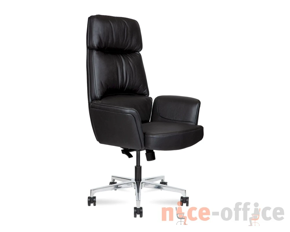 Кресло Norden Бонно / Bonno Натуральная кожа, Черный