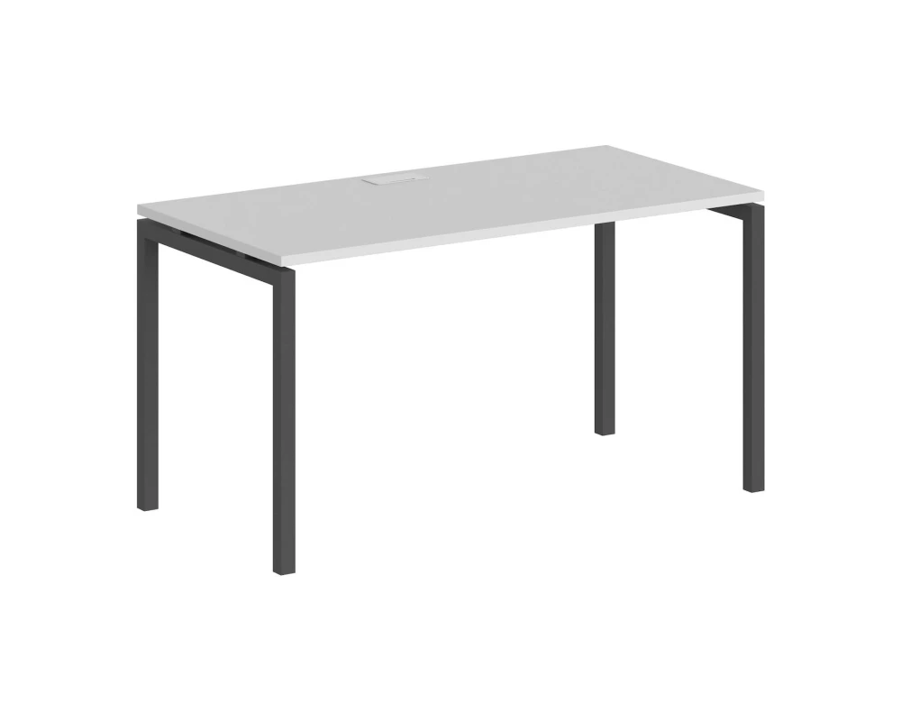 Стол 1600x600x750 профиль антрацит: 40x40 Сигма / Sigma Белый