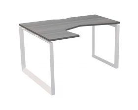 Стол эргономичный левый на металлокаркасе НТМП.О-040.ЛВ Аргентум images
