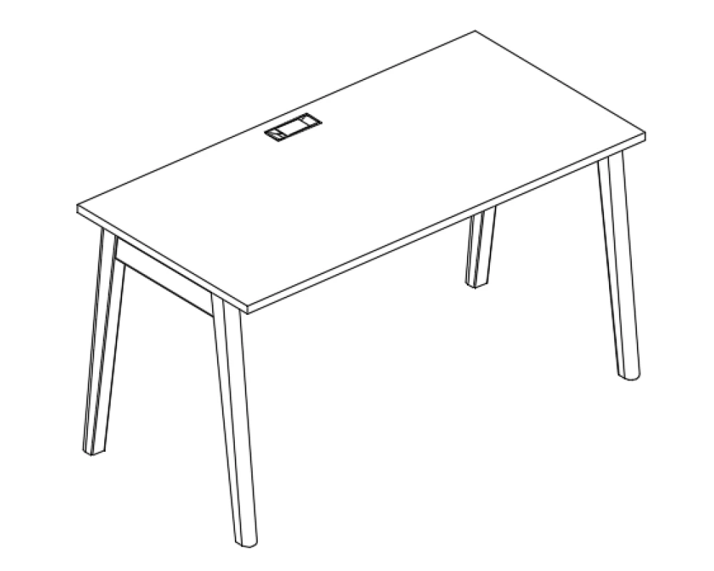 Стол письменный 120x70x75 Albero